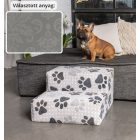 Funky kutyalépcső 30 x 50 x 50 cm - 24-es szürke damask bútorszövet