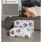 Funky kutyalépcső 30 x 50 x 50 cm - 24-es szürke terra bútorszövet