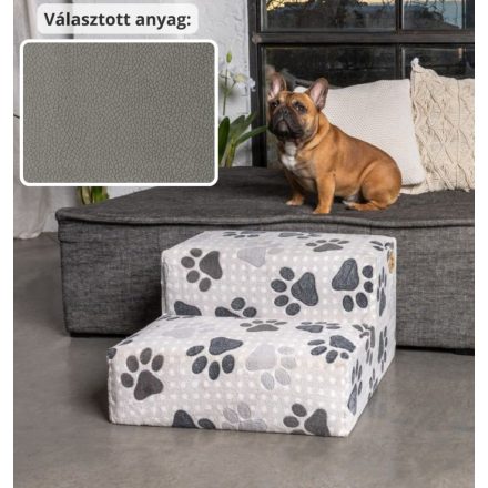 Funky kutyalépcső 30 x 50 x 50 cm - 24-es szürke terra bútorszövet