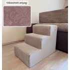 Missy kutyalépcső 40 x 35 x 50 cm - 13-as rózsaszín damask bútorszövet