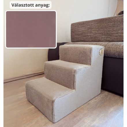 Missy kutyalépcső 40 x 35 x 50 cm - 13-as rózsaszín egyszínű bútorszövet