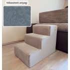 Missy kutyalépcső 40 x 35 x 50 cm - 26-os kékes szürke damask bútorszövet