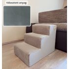 Missy kutyalépcső 40 x 35 x 50 cm - 26-os kékes szürke egyszínű bútorszövet