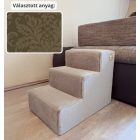 Missy kutyalépcső 40 x 35 x 50 cm - 44-es világosbarna damask bútorszövet