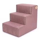 Missy kutyalépcső 40 x 35 x 50 cm - 13-as rózsaszín terra bútorszövet