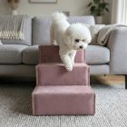 Missy kutyalépcső 40 x 35 x 50 cm - 13-as rózsaszín terra bútorszövet