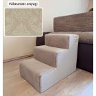 Missy kutyalépcső 40 x 35 x 50 cm - 14-es bézs damask bútorszövet