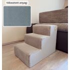 Missy kutyalépcső 40 x 35 x 50 cm - 26-os szürkés kék terra bútorszövet