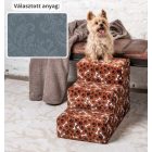 Daisy kutyalépcső 40 x 35 x 60 cm - 26-os kékes szürke damask bútorszövet