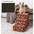 Daisy kutyalépcső 40 x 35 x 60 cm - 84-es sötétbarna damask bútorszövet