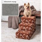 Daisy kutyalépcső 40 x 35 x 60 cm - 24-es szürke damask bútorszövet