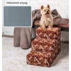 Daisy kutyalépcső 40 x 35 x 60 cm - 26-os szürkés kék terra bútorszövet