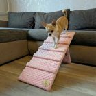 Molly kutyarámpa 80 x 30cm - rózsaszín minky