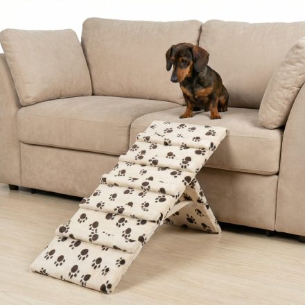 Molly kutyarámpa 80 x 30cm - bézs alapon barna kis tappancsok