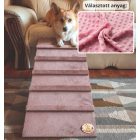 Lora kutyarámpa 80 x 40cm - rózsaszín minky