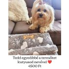 Lora kutyarámpa 80 x 40cm - szürke minky