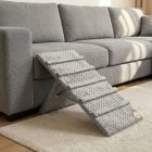 Lora kutyarámpa 80 x 40cm - szürke minky