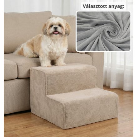 Mexi kutyalépcső 25 x 40 x 40cm - szürke